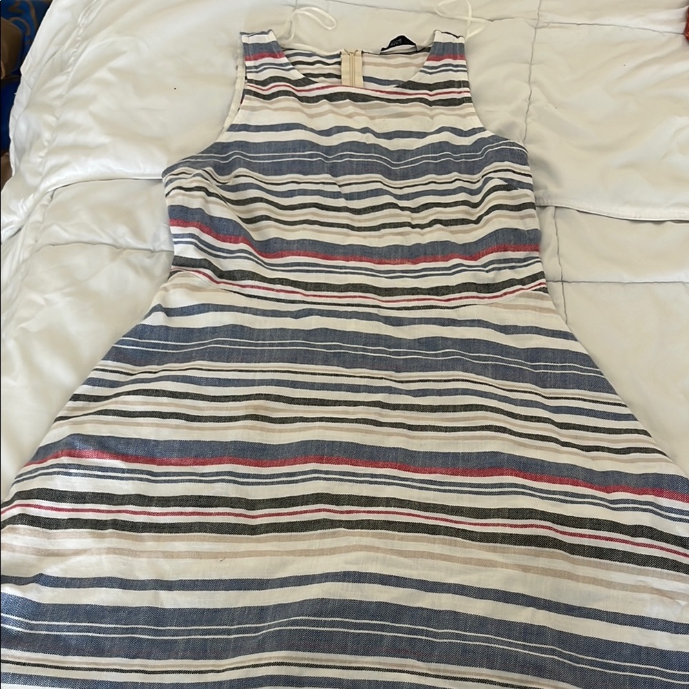 Zara Multicolor Striped Midi Dress